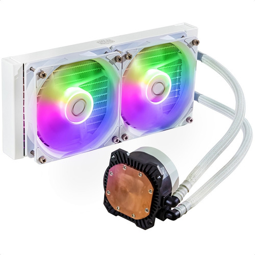 Cooler Master Enfriamient Líquido240l Core White Cpu 2x120mm