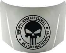 Comprar Calco Punisher God Will 01 Para Capot Calcos Graficastuning 00055