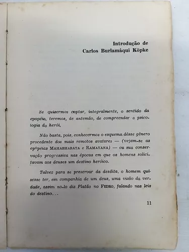 Livro O Herói, o Mito e a Epopéia de Luis Toledo Machado pela Alba (1962)