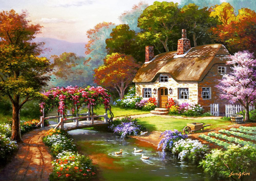 Anatolian Puzzle - Rose Cottage, Rompecabezas De 3000 Piezas
