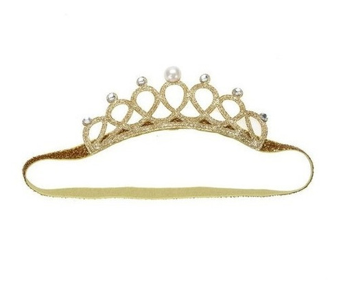 Coroa Tiara Elástica Princesa Infantil Enfeite De Cabeça