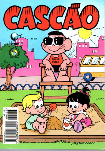 Cascão N° 253 - 36 Páginas - Em Português - Editora Globo - Formato 13 X 19 - Capa Mole - 1996 - Bonellihq Cx177 E23