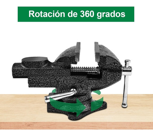 Tornillo De Banco 3 Pulgadas Base Giratoria 360 Grados