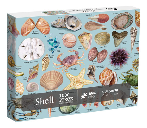Puzzles De Conchas Marinas Para Adultos 1000 Piezas, Puzz...