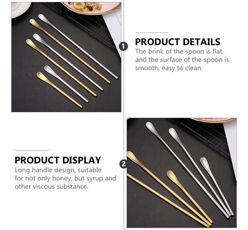Cucharas Elegantes Para Mezclar Café, 4 Unidades, Delicadas,