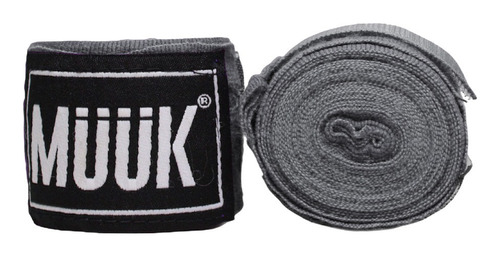 Vendas Boxeo Vendaje Box Kickboxing Mma Muuk 5cm X 4,5mt Par Color Gris