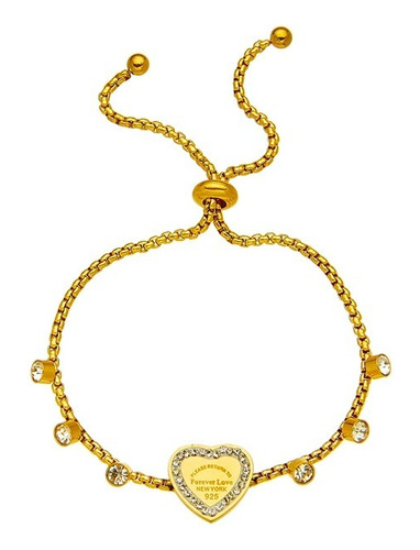 Pulsera Mujer Acero Inoxidable Chapado En Oro 18k