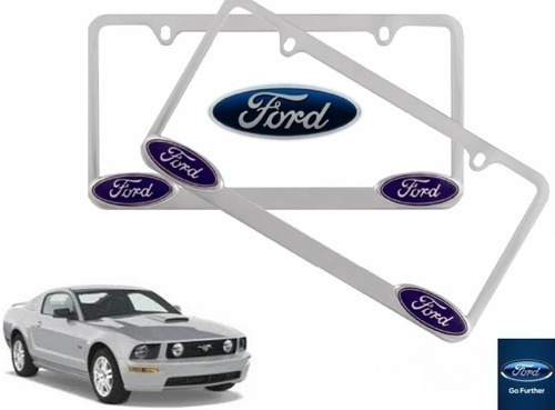 Par Porta Placas Ford Mustang 4.6 2005 Original
