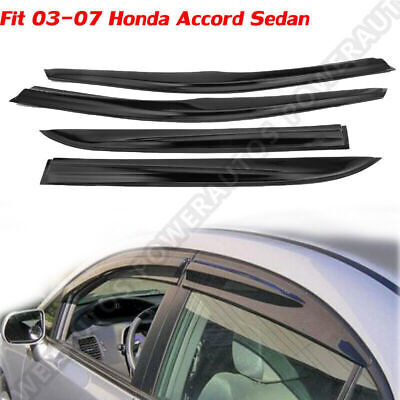 For 2003-2007 Honda Accord 4-door Sedan Window Visors Su Jjb