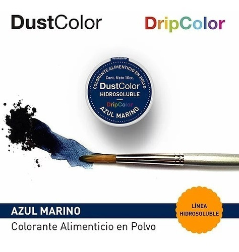 Colorante En Polvo Hidrosoluble Azul Marino 10cc Dust Color 