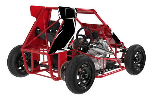 Imagen 6 de 10 de Toy 01 Collino Chasis Tubular Con Motor Kayak 250 En Marcha