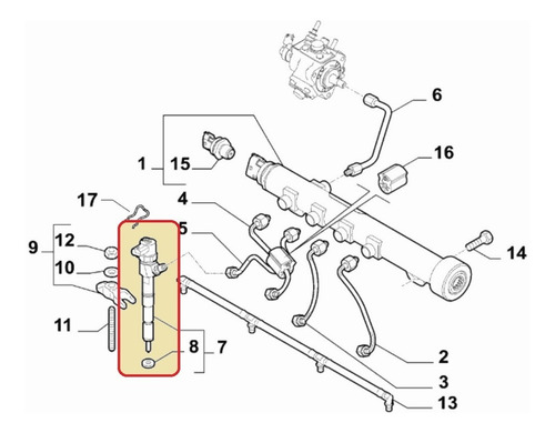 Inyector Combustible Original Ram 1000 Laramie 2.0 Jtd 2020-