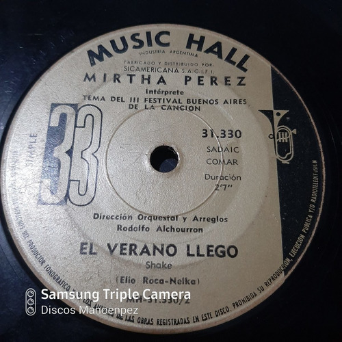 Simple Mirtha Perez Finalisima 3º Festival Music Hall  C20