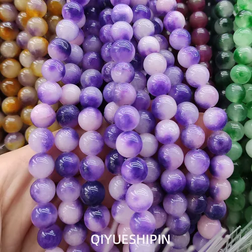 comprar Pulsera De Calcedonia Colorida Hecha A Mano Con Cuentas Suel