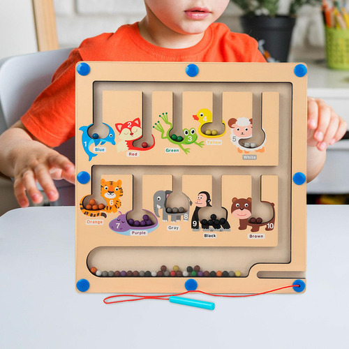 / Laberinto De Madera, Juego De Rompecabezas, Tablero Para