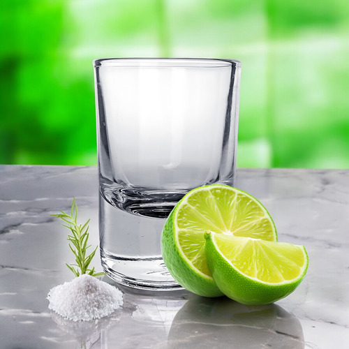 Vaso Tequilero Redondo De 54ml 2 Oz Caja De 24 Piezas