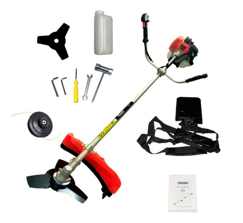 Imagen 3 de 10 de Combo Fiwaki Desmalezadora 52cc 2t Con Motosierra 52cc 2t