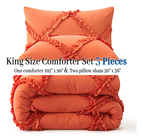 Juego De Edredón Tamaño King - Conjunto De Ropa De Cama De