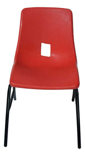 Silla Apilable Escolar Grande Rojo