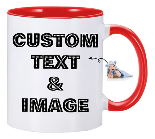 Tazas Personalizadas Con Texto Fotográfico Y Logotipo De 11