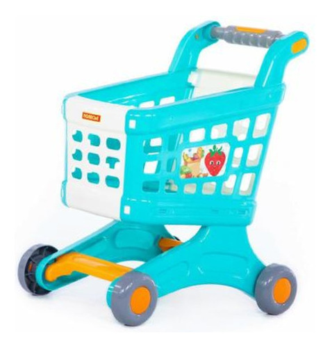 Carrito De Compras Supermercado Turquesa