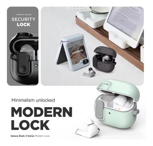 Carcasa Con Clip Y Muy Resistente Para Galaxy Buds 3 Y 3 Pro
