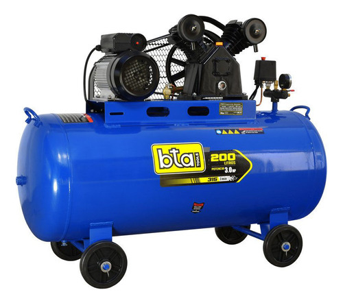 Compresor Bta 3hp 200 Litros 220v Industrial