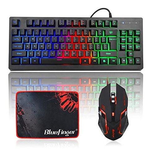 Teclado Rgb Para Juegos De 87 Teclas Y Combinacin De Mouse