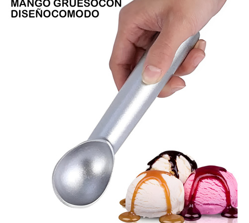 5 Pack De Cuchara Para Helado Acero Inoxidable Antiadherente