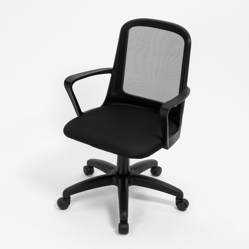 Imagen 7 de 10 de Silla De Escritorio Diseño Fresa Negra Respaldo De Red Rossi