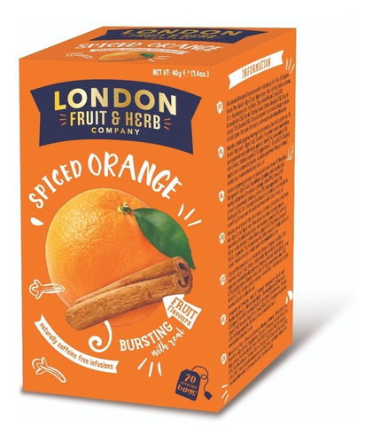 London Fruit & Herb Té Spiced Orange, 20 Sobres