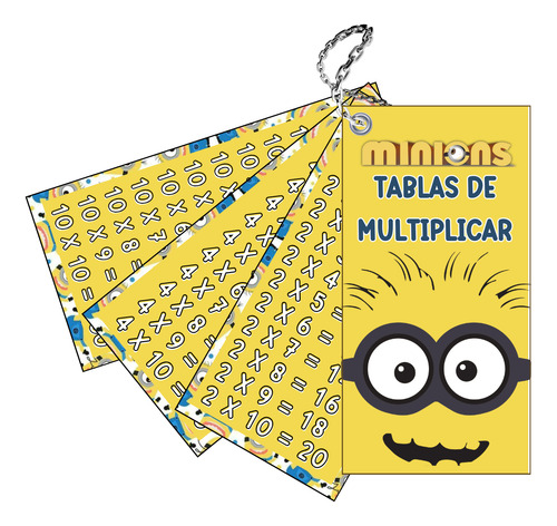 Llavero Tablas De Multiplicar Minion