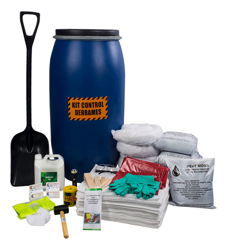 Kit Contol De Derrames No Epps Hidrocarburos 55 Galones