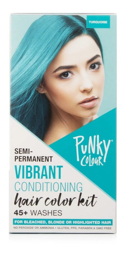 Kit Tinte Profesional Semi Permanente Punky Colour Turquoise