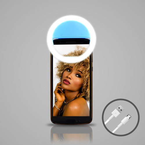 Iluminador Refletor Clipe Luz Selfie Flash Celular Grampo