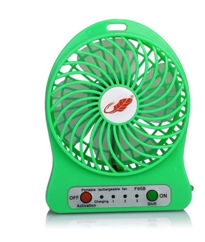 Mini Ventilador Portatil Bateria Recargable 3 Velocidades