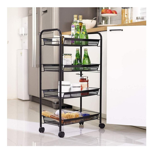 Jane Eyre Rolling Utility Storage Rack Cart En Ruedas, Carro