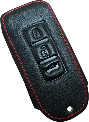 Funda Llave Piel 3 Botones For Mitsubishi L200 2021 2022