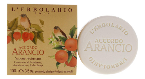 Lerbolario - Jabn Perfumado Accordo Arancio Para Unisex, Jab