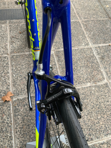 Bicicleta Cannondale Ruta Superstix Evo Full Carbono Y 54 Amarillo Y Azul 54 Cm (Usado)