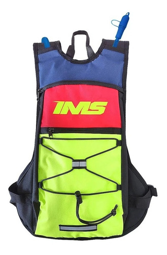 Mochila De Hidratação Água Termica 2 Litros Ims Trilha Mtb Cor Army Fluor