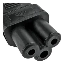 Comprar Cable De Poder Para Cargador De Notebook Tipo Trebol Chileno Color Trebol Negro 3p