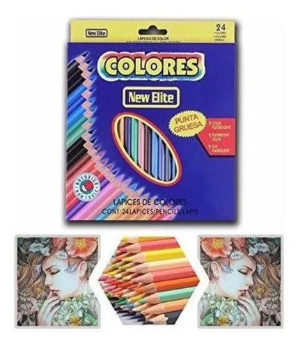Paquete De 24 Lápices De Colorear 