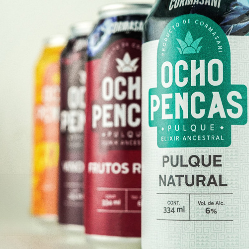 Pulque Enlatado 8 Pencas 100% Natural Sabores Six Pack