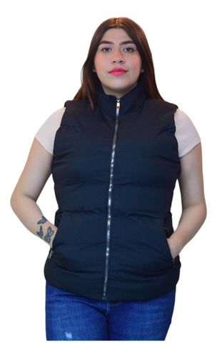 Chaleco Mujer Casual Afelpado Impermeable Capitonado Dama