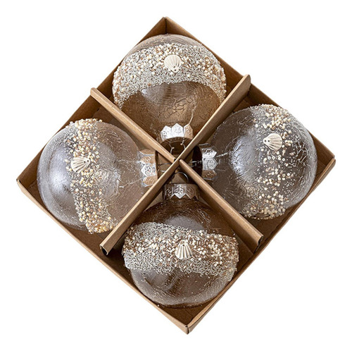 . Juego De Adornos De Bolas 8cm Decoración De Conchas