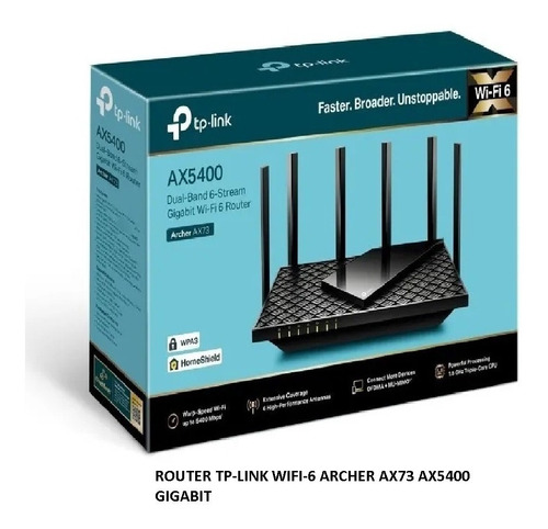 Router Tp-link Wifi-6 Archer Ax73 Ax5400 Gigabit