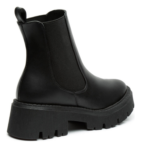 Botas Chelsea Mujer Urbana Combat Matilda Negro Fareli