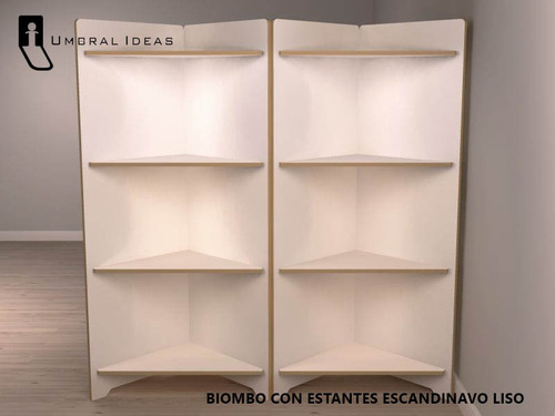 Biombo Estantería Mandala Escandinavo Separador Decorativo.