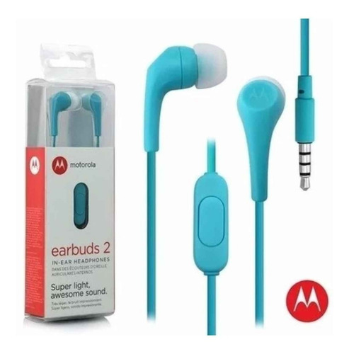 Imagen 1 de 2 de Auricular Motorola Earbuds 2 Jack 3.5 Super Liviano In Ear